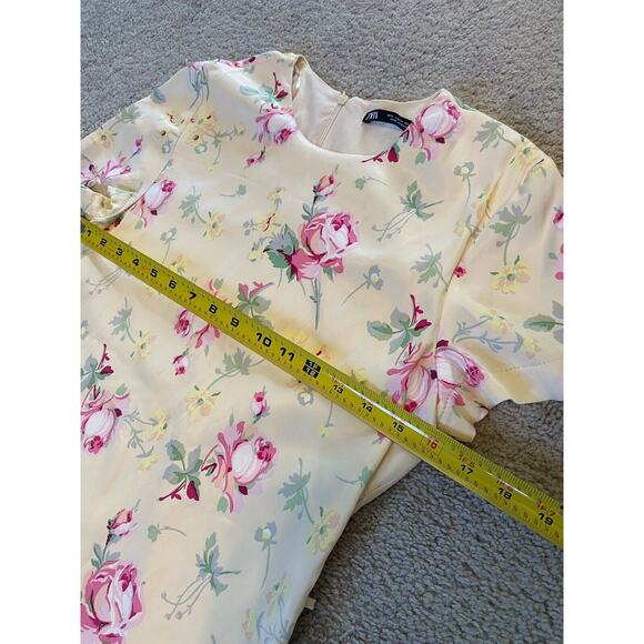 Zara Dress Womens Size Medium Mini Spring Floral Party Guest Feminine NEW NWT - Picture 14 of 16